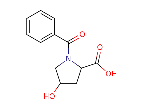 Molecular Structure of 129512-75-0 (TRANS-1-BENZOYL-4-HYDROXY-L-PROLINE)