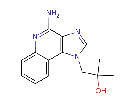 Molecular Structure of 112668-45-8 (4-amino-alpha,alpha-dimethyl-1H-imidazo(4,5-c)quinolin-1-ethanol)
