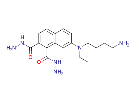 112076-60-5,7-((N-4-aminobutyl)-N-ethyl)aminonaphthalene-1,2-dicarboxylic acid hydrazide,1,2-Naphthalenedicarboxylicacid, 7-[(4-aminobutyl)ethylamino]-, dihydrazide (9CI)