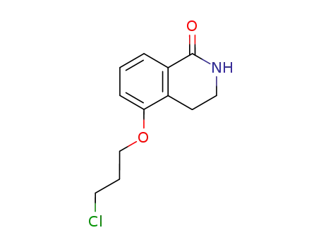 Molecular Structure of 129075-87-2 (5-(3-CHLORO-PROPOXY)-3,4-DIHYDRO-2H-ISOQUINOLIN-1-ONE)