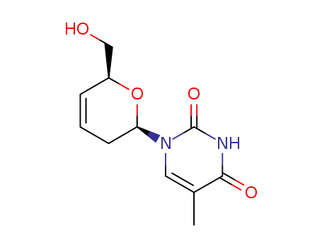 1-[(2R,6S)-6-(hydroxymethyl)-3,6-dihydro-2H-pyran-2-yl]-5-methylpyrimidine-2,4(1H,3H)-dione