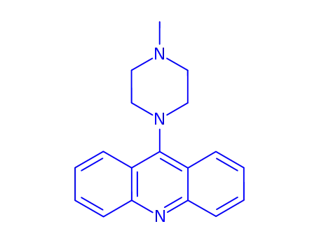 Molecular Structure of 113106-18-6 (9-(4-methylpiperazin-1-yl)acridine)