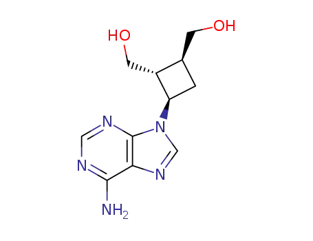 9-(2,3-Bis(hydroxymethyl)-1-cyclobutyl)adenine