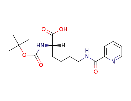 Molecular Structure of 122532-80-3 (BOC-LYS(2-PICOLINOYL)-OH)