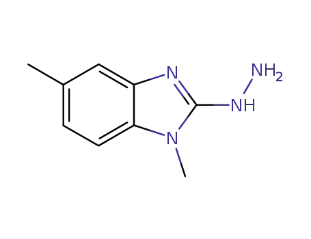 Molecular Structure of 114804-40-9 (2H-Benzimidazol-2-one,1,3-dihydro-1,5-dimethyl-,hydrazone(9CI))
