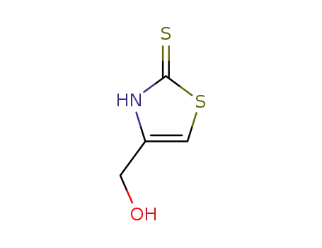 Molecular Structure of 18653-47-9 (2(3H)-Thiazolethione, 4-(hydroxymethyl)- (9CI))