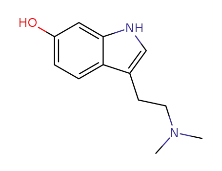 Molecular Structure of 1476-33-1 (3-[2-(dimethylamino)ethyl]-1H-indol-6-ol)