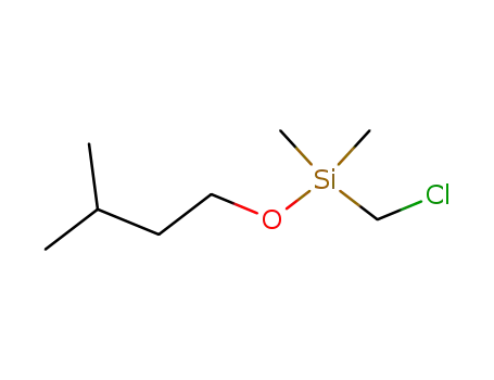 Molecular Structure of 18279-90-8 ((chloromethyl)(dimethyl)(3-methylbutoxy)silane)