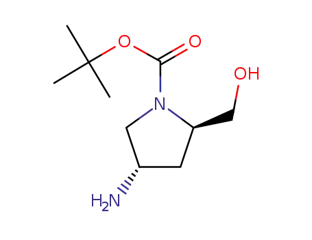 Molecular Structure of 179472-26-5 ((2R,4S)-1-BOC-2-HYDROXYMETHYL-4-AMINO PYRROLIDINE-HCL)