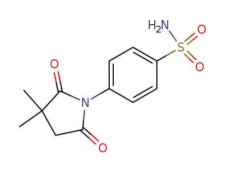 Molecular Structure of 17100-84-4 (4-(3,3-Dimethyl-2,5-dioxo-1-pyrrolidinyl)benzenesulfonamide)