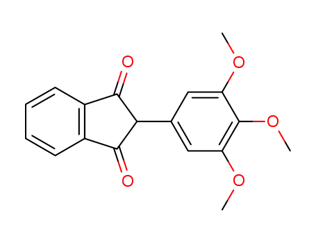 Molecular Structure of 19225-22-0 (2-(3,4,5-trimethoxyphenyl)indene-1,3-dione)