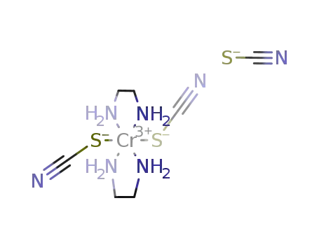 Molecular Structure of 15654-67-8 (chromium(3+) thiocyanate ethane-1,2-diamine (1:3:2))