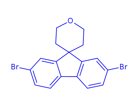 Molecular Structure of 934269-17-7 (2,7-Dibromo-2',3',5',6'-tetrahydrospiro[fluorene-9,4'-pyran])