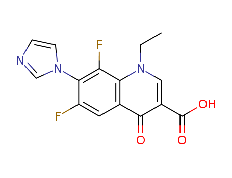 3-QUINOLINECARBOXYLIC ACID,1,4-DIHYDRO-6,8-DIFLUORO-1-ETHYL-7-(1H-IMIDAZOLY-1-YL)-4-OXO-