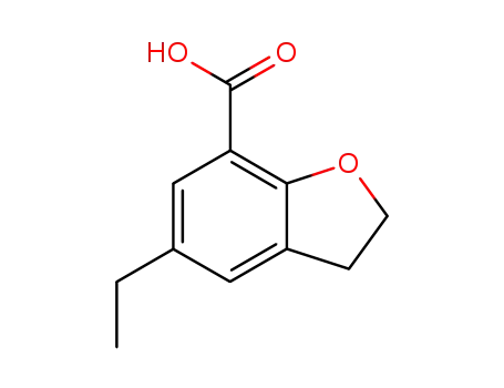 Molecular Structure of 108551-59-3 (7-carboxy-5-ethyl-2,3-dihydrobenzofuran)