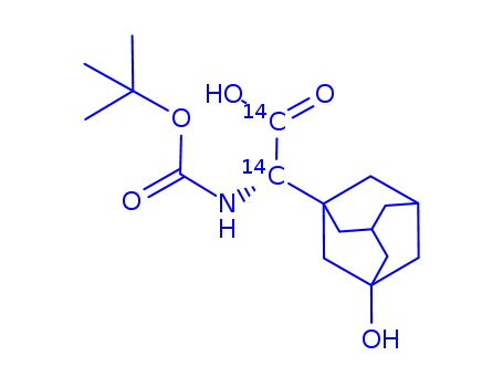 Tricyclo[3.3.1.13,7]decane-1-acetic-carboxy-14C acid, α-[[(1,1-dimethylethoxy)carbonyl]amino]-3-hydroxy-, (αS)-