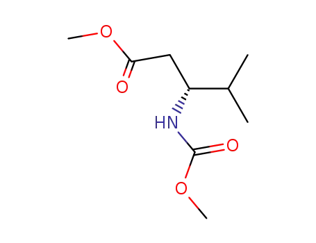 Molecular Structure of 116173-76-3 (Pentanoic acid, 3-[(methoxycarbonyl)amino]-4-methyl-, methyl ester,
(R)-)