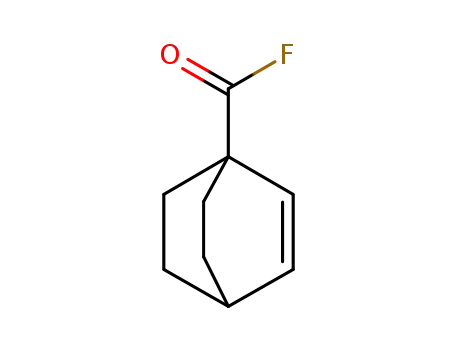 Molecular Structure of 90014-06-5 (Bicyclo[2.2.2]oct-2-ene-1-carbonyl fluoride (9CI))