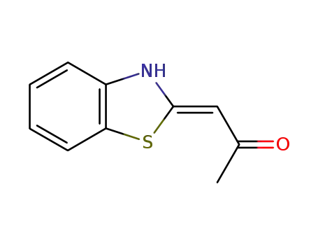 Molecular Structure of 123150-31-2 (2-Propanone,1-(2(3H)-benzothiazolylidene)-,(E)-(9CI))