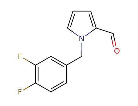 Molecular Structure of 1250679-87-8 (1-[(3,4-difluorophenyl)methyl]pyrrole-2-carboxaldehyde)