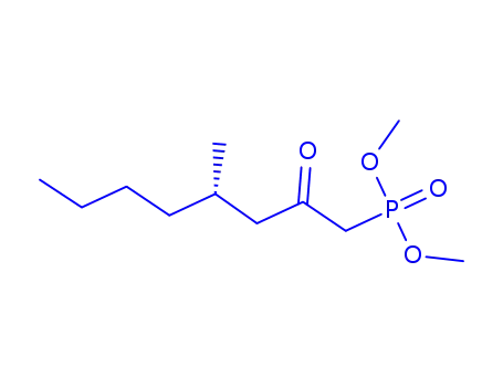 Molecular Structure of 102276-54-0 ([(4S)-4-Methyl-2-oxooctyl]phosphonic acid dimethyl ester)