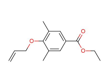 100347-72-6,ethyl 3,5-dimethyl-4-(prop-2-en-1-yloxy)benzoate,Benzoicacid, 3,5-dimethyl-4-(2-propenyloxy)-, ethyl ester (9CI); Benzoic acid,4-(allyloxy)-3,5-dimethyl-, ethyl ester (6CI)