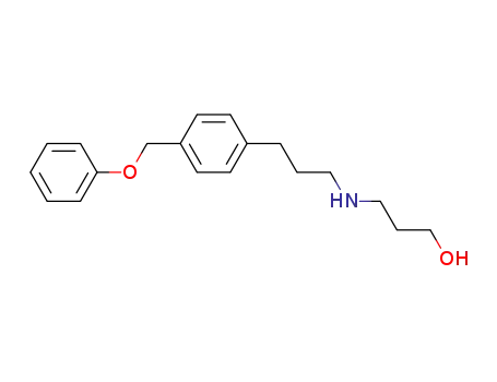 Molecular Structure of 102071-85-2 (3-({3-[4-(phenoxymethyl)phenyl]propyl}amino)propan-1-ol)