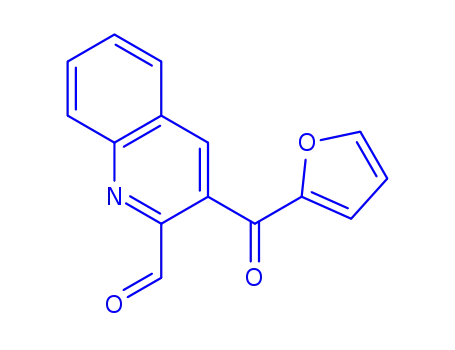 Molecular Structure of 126769-01-5 (3-(2-FUROYL)QUINOLINE-2-CARBOXALDEHYDE)