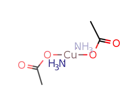 Molecular Structure of 13822-80-5 (bis(acetato-O)diamminecopper)
