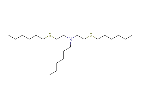 Molecular Structure of 87259-70-9 (1-Hexanamine, N,N-bis[2-(hexylthio)ethyl]-)