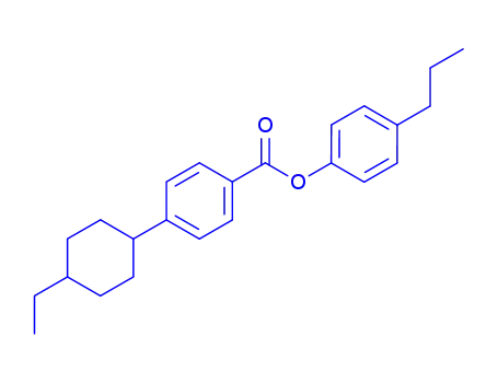 Molecular Structure of 104633-43-4 (4-Propylphenyl-4'-Trans-EthylcyclohexylBenzoate)