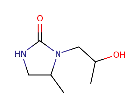 Molecular Structure of 6497-75-2 (2-Imidazolidinone, 1-(2-hydroxypropyl)-5-methyl-)