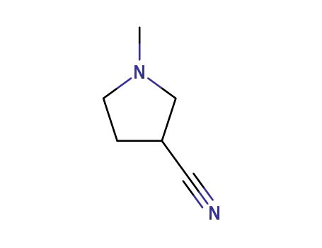 Molecular Structure of 10603-50-6 (3-Pyrrolidinecarbonitrile, 1-methyl-)