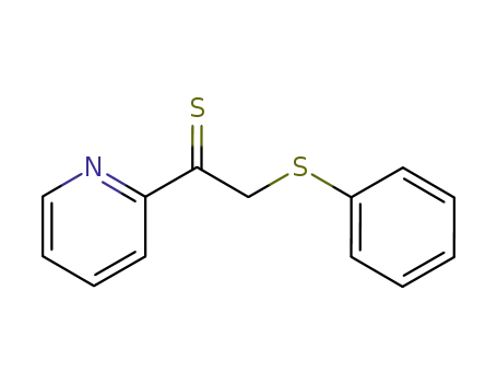 Molecular Structure of 65384-66-9 (Ethanethione, 2-(phenylthio)-1-(2-pyridinyl)-)