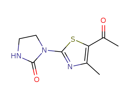 Molecular Structure of 1072805-54-9 (1-(5-acetyl-4-methylthiazol-2-yl)imidazolidin-2-one)