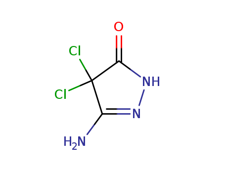 27328-66-1,3H-Pyrazol-3-one,5-amino-4,4-dichloro-2,4-dihydro-,2-Pyrazolin-5-one,3-amino-4,4-dichloro- (8CI); 3-Amino-4,4-dichloro-2-pyrazolin-5-one; RU 11878