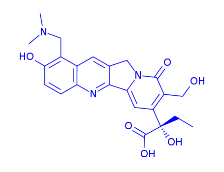 2-(1-Dimethylaminomethyl-2-hydroxy-8-hydroxymethyl-9-oxo-9,11-dihydro-indolizino[1,2-B]quinolin-7-YL)-2-hydroxy-butyric acid