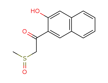 Molecular Structure of 51175-56-5 (Ethanone, 1-(3-hydroxy-2-naphthalenyl)-2-(methylsulfinyl)-)