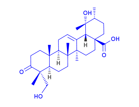 173357-19-2,Urs-12-en-28-oic acid,19,23-dihydroxy-3-oxo-,(4R)- ,