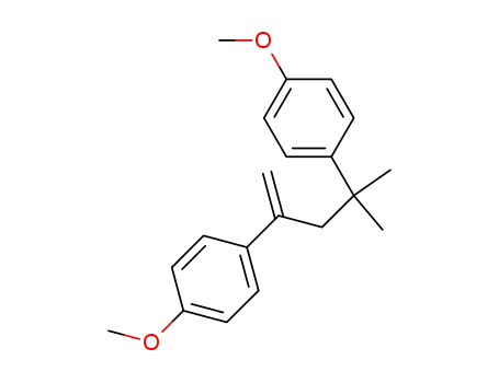 Molecular Structure of 61093-30-9 (Benzene,
1,1'-(1,1-dimethyl-3-methylene-1,3-propanediyl)bis[4-methoxy-)