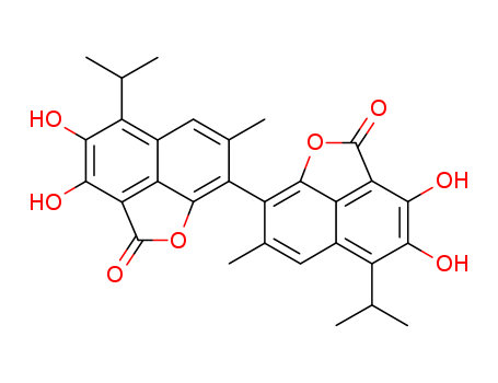 135692-96-5,gossylic lactone,2H-Naphtho[1,8-bc]furan,bimol. deriv.; Gossylic lactone; Gossypol lactone