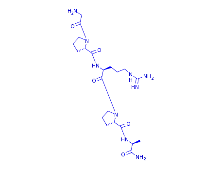 Molecular Structure of 135679-88-8 (Glycyl-L-prolyl-L-arginyl-L-prolyl-L-alaninamide)