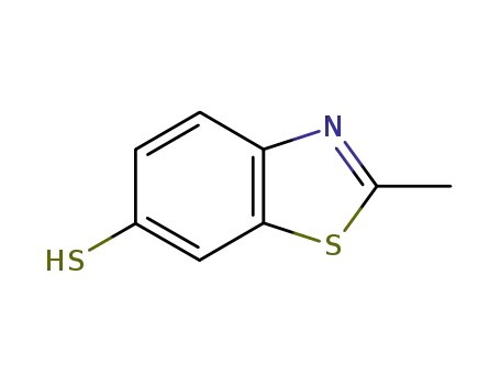 Molecular Structure of 180724-75-8 (6-Benzothiazolethiol,2-methyl-(9CI))