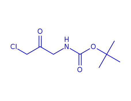Molecular Structure of 137990-82-0 (Carbamic acid, (3-chloro-2-oxopropyl)-, 1,1-dimethylethyl ester (9CI))