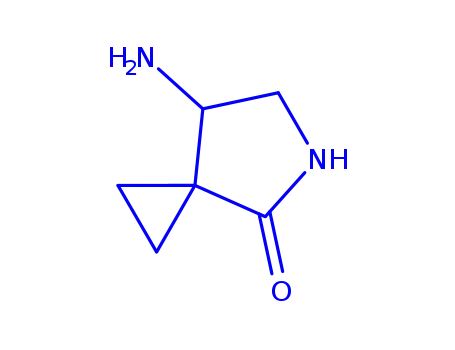 Molecular Structure of 185421-97-0 (5-Azaspiro[2.4]heptan-4-one,7-amino-(9CI))