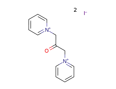 Molecular Structure of 17282-42-7 (Pyridinium, 1,1'-(2-oxo-1,3-propanediyl)bis-, diiodide)