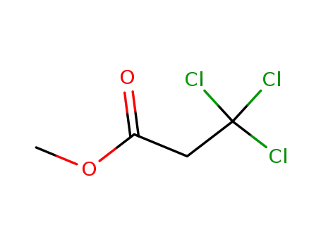 Molecular Structure of 20618-02-4 (Propanoic acid, 3,3,3-trichloro-, methyl ester)