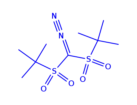 Molecular Structure of 138529-84-7 (BIS(T-BUTYLSULFONYL)DIAZOMETHANE)