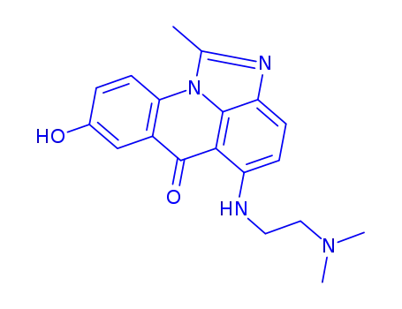 Molecular Structure of 138154-38-8 (5-{[2-(dimethylamino)ethyl]amino}-8-hydroxy-1-methyl-6H-imidazo[4,5,1-de]acridin-6-one)