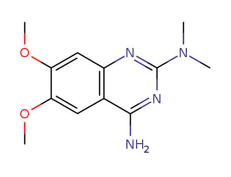 Molecular Structure of 19216-53-6 (4-amino-2-dimethylamino-6,7-dimethoxyquinazoline)